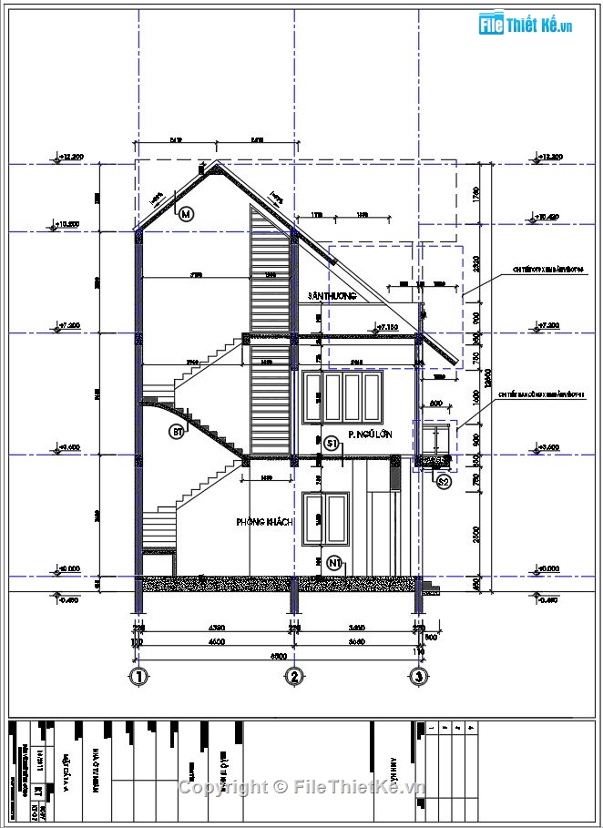 biệt thự 3 tầng,biệt thự 3 tầng mái thái,biệt thự 3 tầng 7.5x8.5m,kiến trúc biệt thự 3 tầng,kết cấu biệt thự 3 tầng