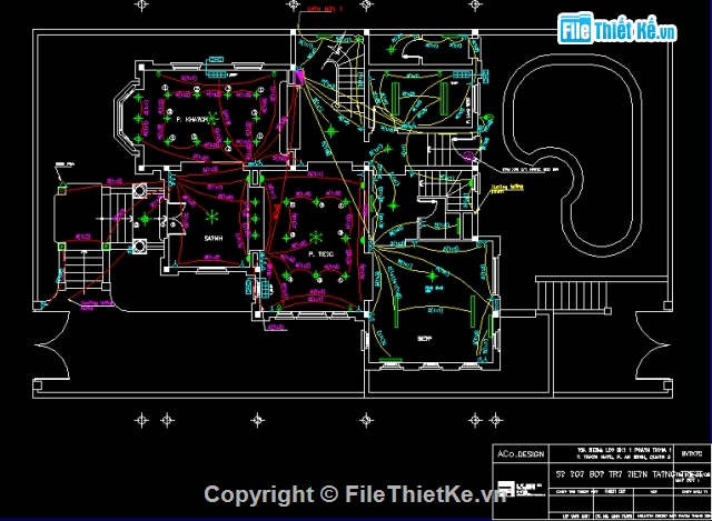 Bản vẽ bể bơi,Biệt thự kích thước 14x18m,Biệt thự kiểu Pháp kích thước 14.6 x 25.3m