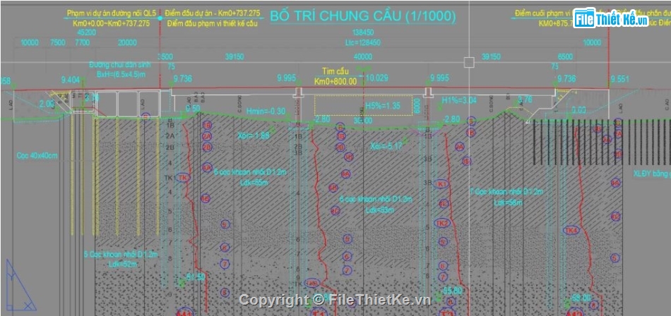 bản vẽ cầu,bản vẽ super T,thiết kế cầu dầm