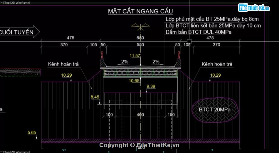 bản vẽ dầm bản,cầu đường cad,thiết kế cầu đường