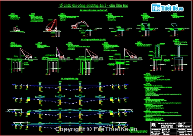 Bản vẽ cầu dầm cáp hỗn hợp,thiết kế cầu dầm,cầu dầm cáp hỗn hợp