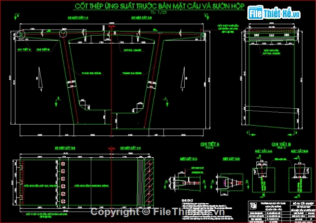 Bản vẽ cầu dầm cáp hỗn hợp,thiết kế cầu dầm,cầu dầm cáp hỗn hợp