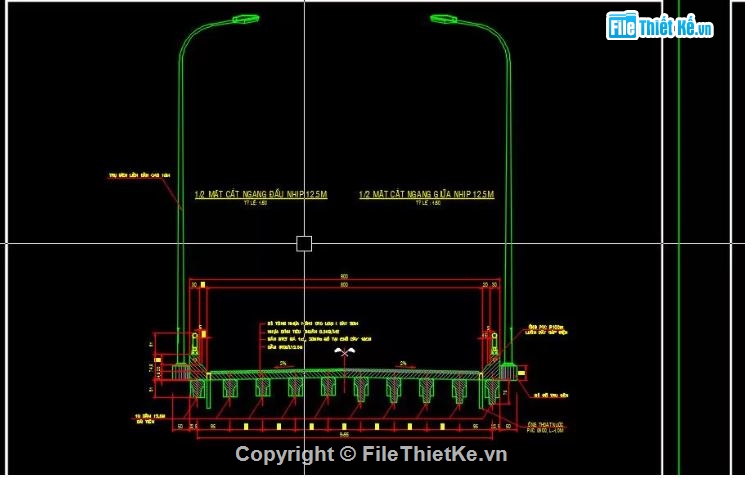 bản vẽ cầu,file cad bản vẽ cầu,cầu dầm