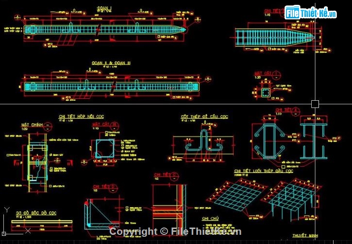 bản vẽ cầu dầm,cầu dầm hiện đại,file bản vẽ cầu dầm