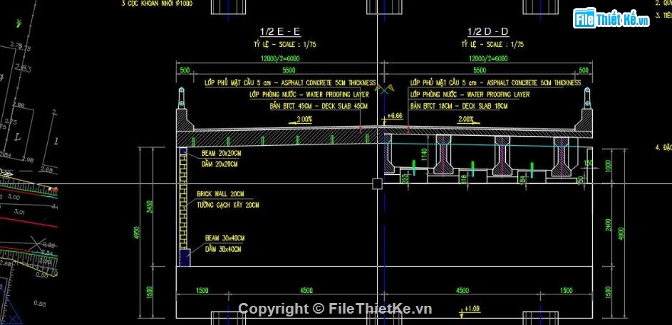 cầu dầm,file cầu dầm,chi tiết cầu dầm