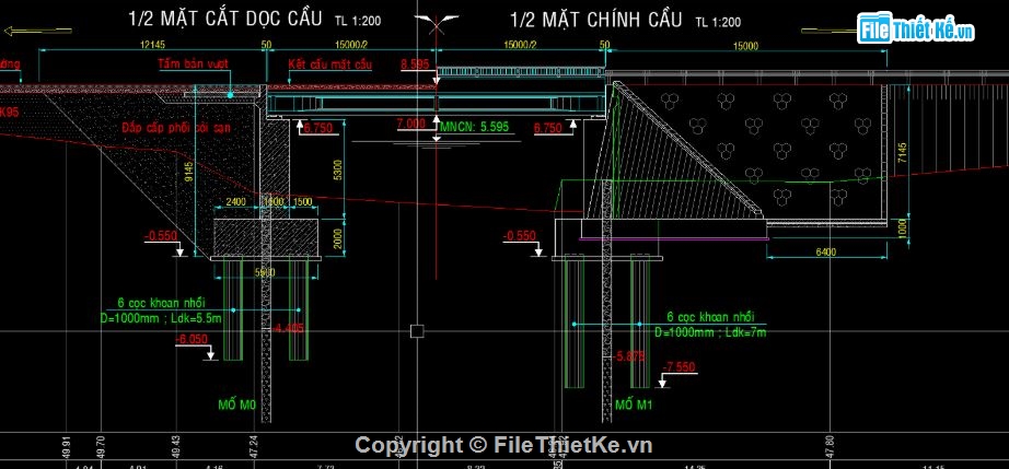 bản vẽ cầu,file cad cầu dầm,cầu dầm,cầu dầm chữ i