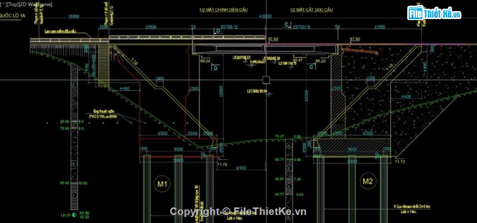 Bản vẽ dầm,Bản vẽ cad mố cầu,Bản vẽ cầu dầm,Bản vẽ dầm I