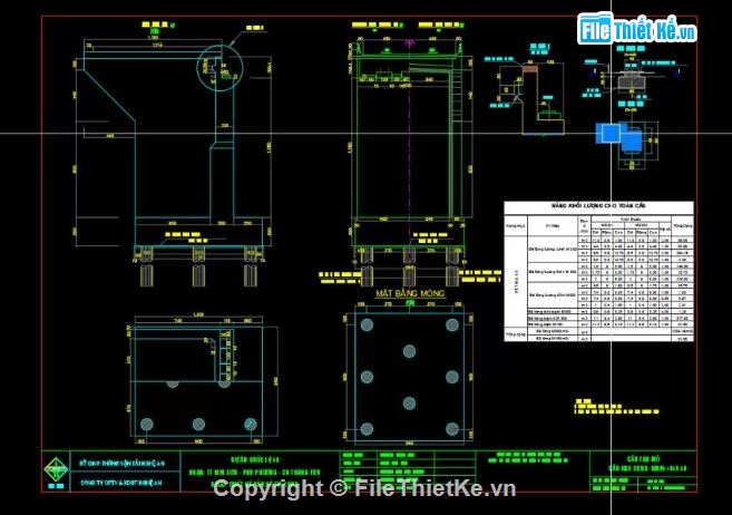Bản vẽ dầm,Bản vẽ cad mố cầu,Bản vẽ cầu dầm,Bản vẽ dầm I