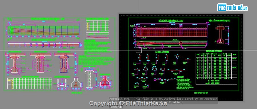 bản vẽ cầu,bản vẽ dầm bản,cad cầu dầm