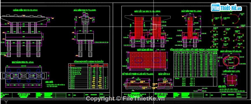 bản vẽ cầu,bản vẽ dầm bản,cad cầu dầm