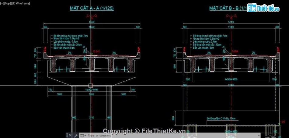 bản vẽ cầu dầm,cầu dầm i,thiết kế cầu dầm