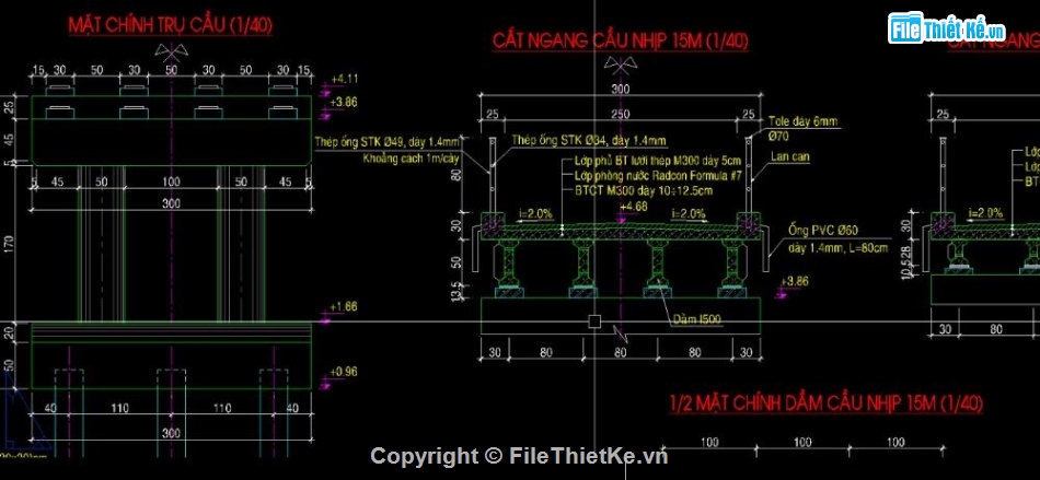 bản vẽ cầu,chi tiết cầu dầm chữ i,cầu dầm giao thông