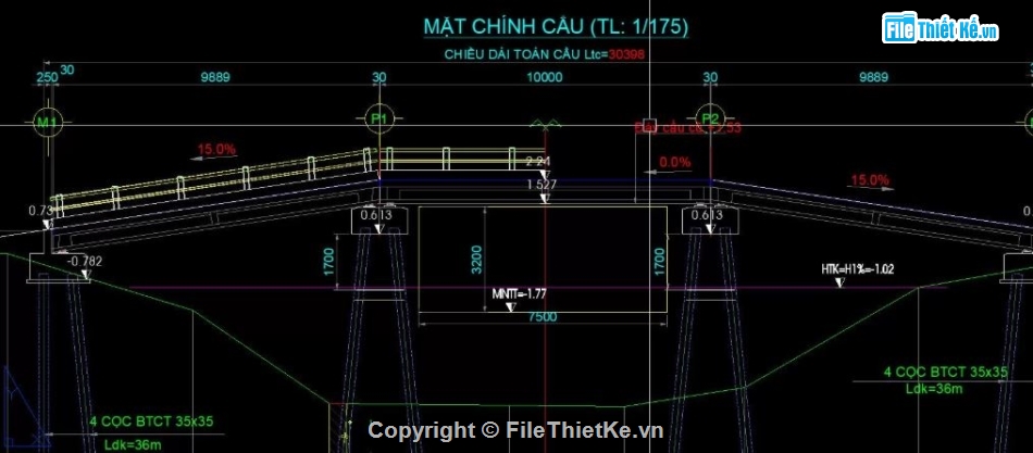 bản vẽ cầu,bản vẽ cầu dầm,chi tiết cầu dầm