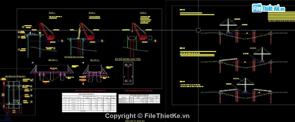 bản vẽ cầu,bản vẽ cầu dầm,chi tiết cầu dầm