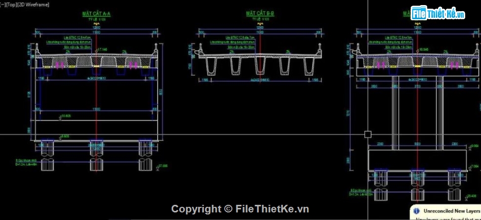 bản vẽ cầu,bản vẽ cầu dầm,bản vẽ cầu dầm Super T
