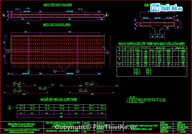 Bản vẽ dầm T,Cầu dầm T 3 nhịp 18m=3x18m=54m,thiết kế cầu dầm