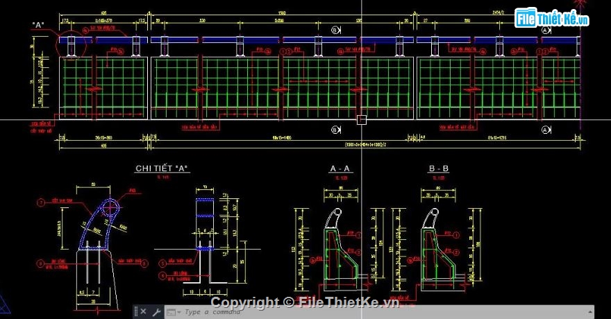bản vẽ cầu,bản vẽ cầu dầm T,file cầu dầm
