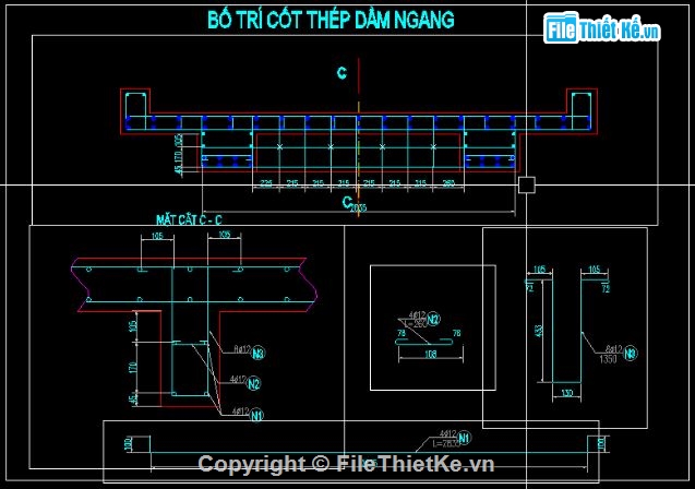 bản vẽ dầm bản,bản vẽ cầu,file thiết kế cầu