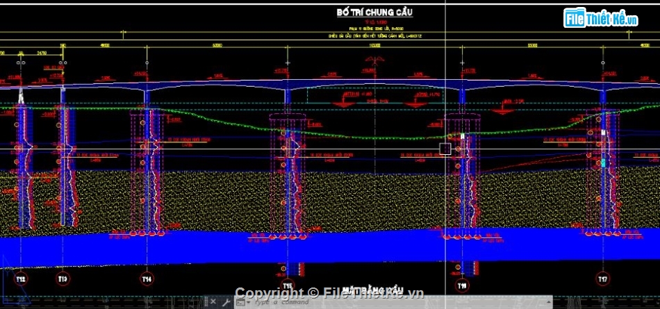 bản vẽ cầu,bản vẽ cầu đúc hẫng,file cad cầu