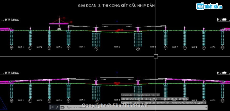 bản vẽ cầu đúc hẫng,thiết kế cầu,bản vẽ cầu đường