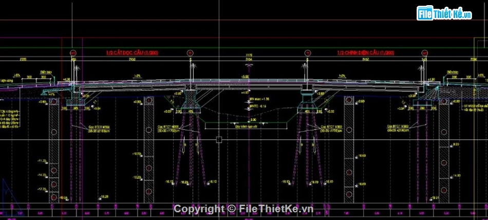 cad cầu bản,bản vẽ cầu dầm,bản vẽ giao thông,bản vẽ dầm i