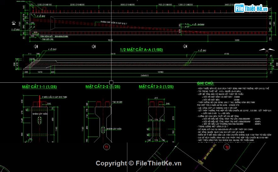 cad cầu bản,bản vẽ cầu dầm,bản vẽ giao thông,bản vẽ dầm i