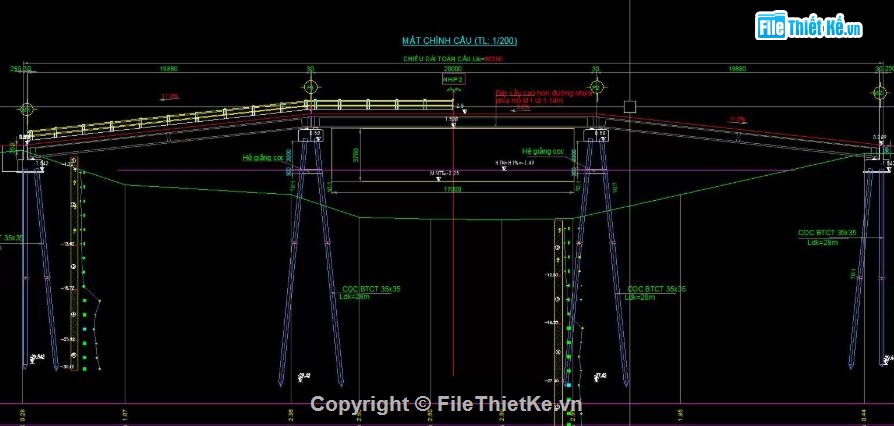 bản vẽ giao thông,bản vẽ cầu nông thôn,cầu dầm