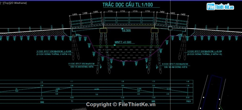 bản vẽ giao thông,bản vẽ cầu đường,file cad cầu giao thông