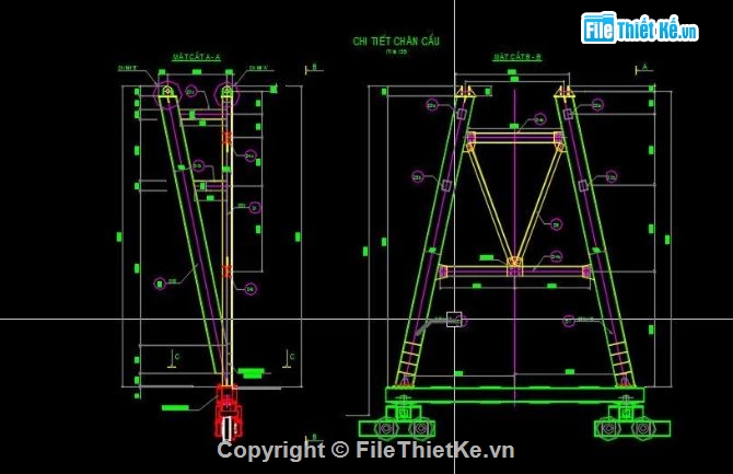 bản vẽ dầm bản,cầu long môn,file cầu dầm