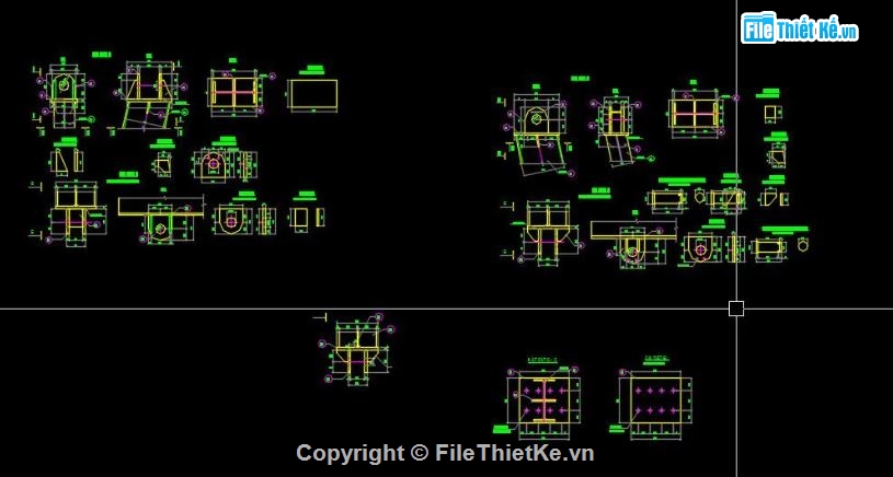 bản vẽ dầm bản,cầu long môn,file cầu dầm