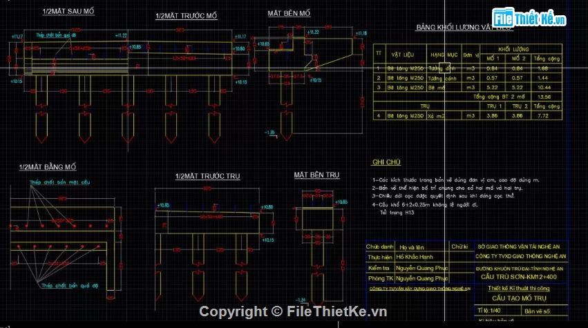 bản vẽ cầu,file cad cầu dầm,bản vẽ cầu dầm,cầu đường giao thông