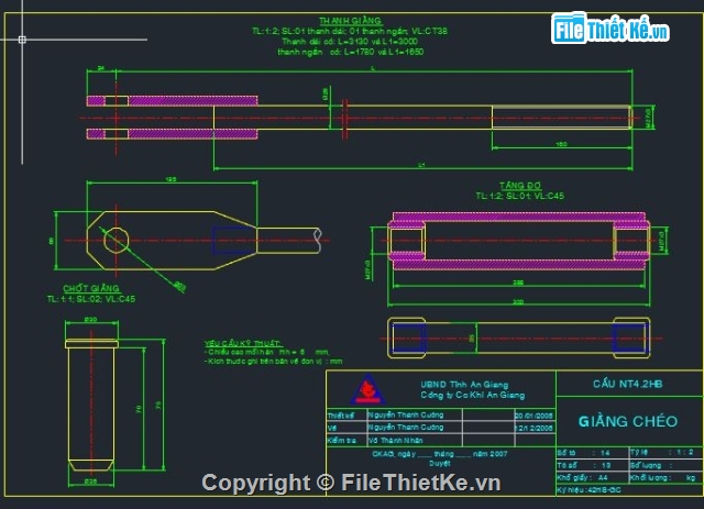 cầu tạm,bản vẽ cầu tạm,cầu tạm Bailey,bản vẽ cầu