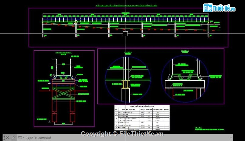 bản vẽ cầu tạm,bản vẽ cầu đường,file bản vẽ cầu đường