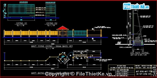 cổng tường rào,nhà bảo vệ,thiết kế nhà bảo vệ,mẫu tường rào đẹp