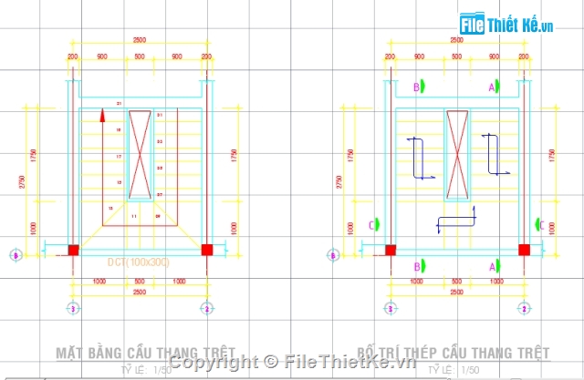 cầu thang,cad cầu thang,thiết kế cầu thang,cầu thang giật cấp