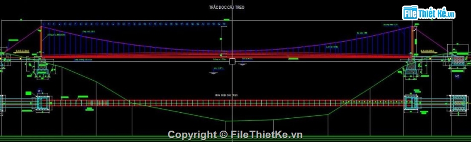 bản vẽ cầu,bản vẽ cầu treo,cầu dân sinh