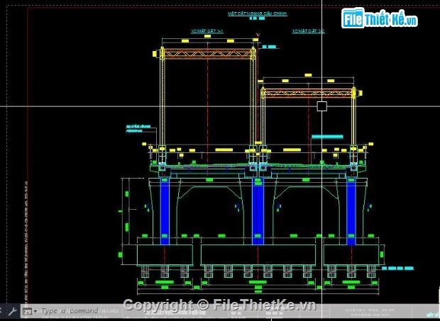 bản vẽ cầu vòm,bản vẽ cầu bê tông cốt thép,file cad bản vẽ cầu
