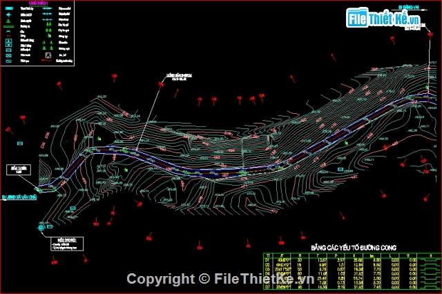 bản vẽ đường miền núi,thiết kế đường miền núi,mẫu thiết kế đường