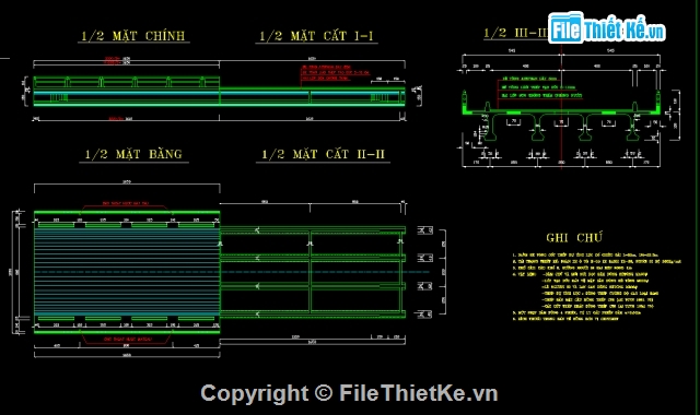 thư viện cad,Bản vẽ dầm T,chi tiết dầm T33m,dầm T33m cao 1.5m