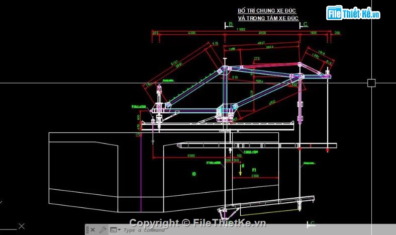 bản vẽ xe đúc,file xe đúc,bản vẽ chi tiết xe đúc