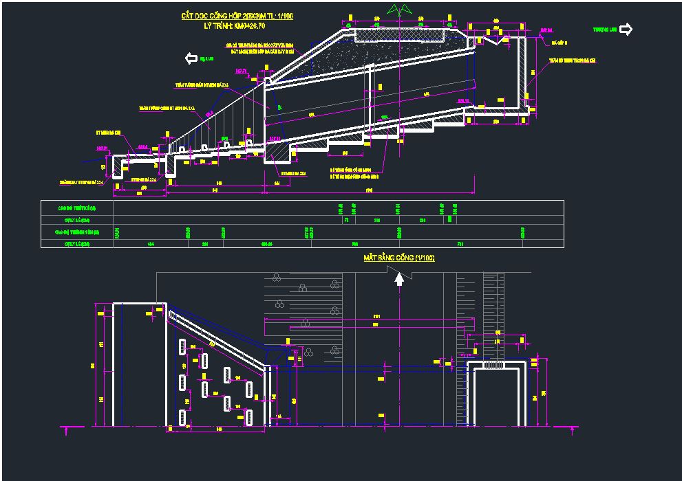 Bản vẽ autocad,Bản vẽ cống hộp,cống hộp 3x3m