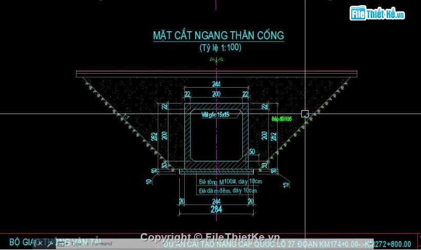 bản vẽ cống bản,bản vẽ cống,file cad cống hộp