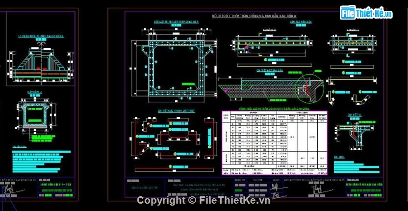 bản vẽ cống bản,file cống hộp,bản vẽ cống hộp