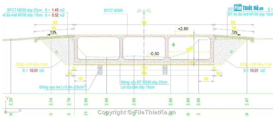 bản vẽ cống bản,file cad cầu đường,bản vẽ cầu đường