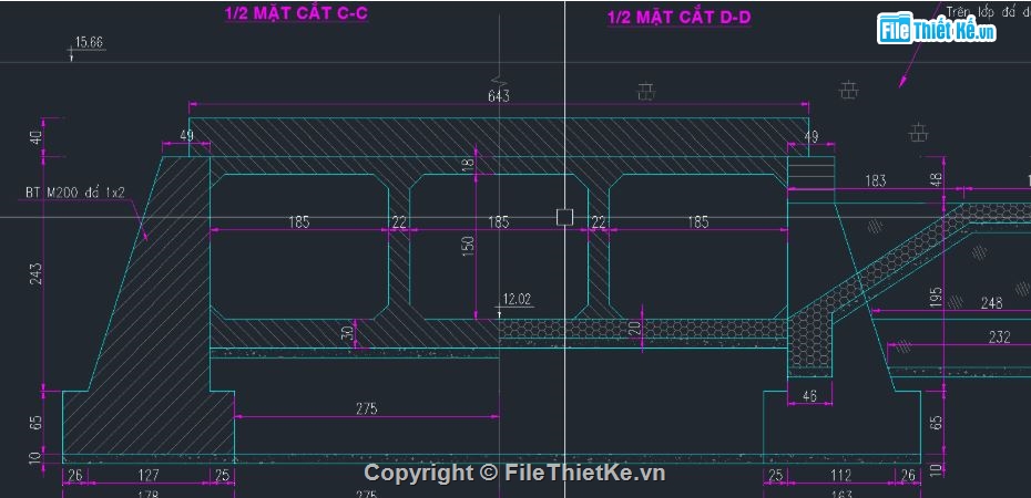 bản vẽ cống bản,bản vẽ cống hộp xiên,thiết kế cống hộp