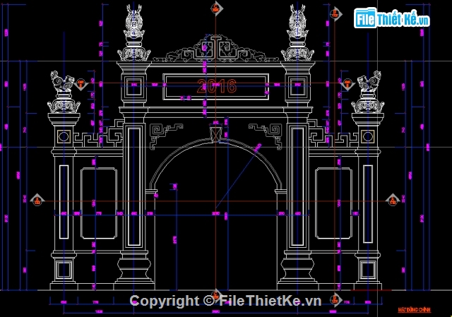 bản vẽ cổng nhà hờ họ,bản vẽ cad,Bản vẽ nhà thờ họ