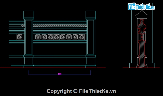 bản vẽ cổng nhà hờ họ,bản vẽ cad,Bản vẽ nhà thờ họ