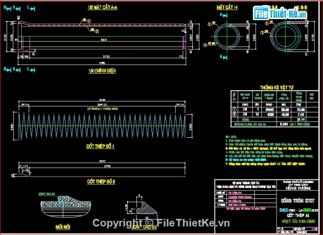 cống rung ép D200-D2000,Bản vẽ cống rung ép,thiết kế mẫu cống