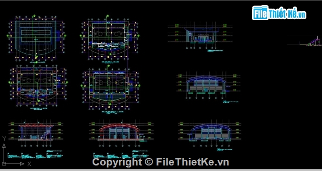 nhà đa năng,công trình nhà đa năng,bản vẽ nhà đa năng,bản vẽ cad,file cad