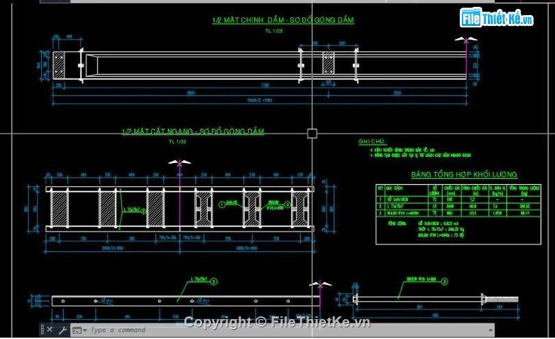 cad cầu bản,bản vẽ dầm cầu chữ I,cầu nông thôn